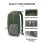 Mochila deportiva Waterfly FantasyStar 12L resistente al agua oliva