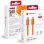 Câble USB-C Forcell Cafule Flat 1,2 m 100 W orange charge rapide