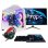 PC fisso Nitropc Pack Avanzato AMD Ryzen 3 3200G 8GB 480GB SSD Radeon RX Vega 7 Windows 11 Bianco Monitor 24"