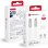 Câble USB-C Forcell Cafule Flat 1,2 m 100 W Textile Blanc Charge Rapide
