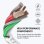USB-C-Kabel CRONG 0,25 m USB 3.2 Gen 2 10 Gbit/s 60W PD