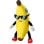 Peluche Bandai Stumble Guys Banana Guy 30 cm Multicolor, con Occhiali e Scarpe Rosse