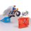 Bicicleta Acrobática Bandai Stuntman Stu Nitro Boost com Rampa e Figura