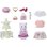Figura Sylvanian Families Fashion Case Alicia Gatita Persa 350 Combinaciones