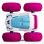 Voiture RC Stunt Exost 360 Tornado 1:10 Rose 2,4 GHz 15 km/h