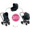 Carrinho de Bonecas 3-em-1 Corolle Cybex Priam Cinzento para Bonecas 36-42 cm