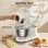 Batidor Teendow SM-B03C 12 Vitesses Bol Acier Inoxydable 5Qt Blanc