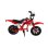 Moto elettrica per bambini JKING C6 200W 25.2V 12" Freni a disco doppi Rossa