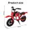 Moto elettrica per bambini JKING C6 200W 25.2V 12" Freni a disco doppi Rossa