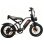 Bicicleta eléctrica JKING Fxh-009 Motor 500W Batería 48V 15.6Ah 20"x4.0" Freno de Disco Marrón