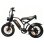 Bicicleta eléctrica JKING Fxh-009 Motor 500W Batería 48V 15.6Ah 20"x4.0" Freno de Disco Marrón