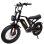 Bicicleta eléctrica JKING Fxh-009 Motor 500W Batería 48V 15.6Ah 20"x4.0" Freno de Disco Marrón