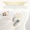 Blackview Airbuds K2 kabellose Bluetooth 6.0 Kinderkopfhörer mit Tierdesign, weiß gold