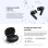 Auriculares Blackview Airbuds 17 sans fil Bluetooth 6.0 ANC ENC ergonomiques noirs