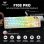 Teclado Aula F108 Pro mecânico sem fios tri-modo Full Size RGB Layout USA