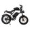 Bicicleta eléctrica Jking Fxh-002 500W 48V 15,6Ah 20"x4,0" Freno Disco Negro