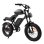 Bicicleta eléctrica Jking Fxh-002 500W 48V 15,6Ah 20"x4,0" Freno Disco Negro
