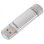 USB-Stick HAMA C-Laeta 64 GB USB Type-A und Type-C Silber