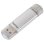 USB-Stick HAMA C-Laeta 64 GB USB Type-A und Type-C Silber