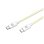 Câble USB-C Celly 1,5 m Tressé Charge Rapide 100W Blanc Jaune