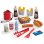 Carrinho Street Food Ecoiffier 100% Chef Brinquedo Cozinha 25 Peças
