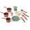 Cuisine de jeu Ecoiffier Vert Azur avec four abattable, 3 feux et 16 accessoires