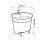 Inserto Elho Self-watering 28 cm Nero Opaco per Vaschi da Interno - Serbatoio 9L