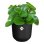 Vaso da interno Elho Jazz Rond Nero Ø26 H24 100% plastica riciclata