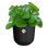 Vaso da interno Elho Jazz Rond Nero Ø26 H24 100% plastica riciclata