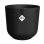 Vaso da interno Elho Jazz Rond Nero Ø26 H24 100% plastica riciclata