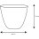 Vaso EDA Element Rotondo Ø 39,4 cm 26 L Kaki