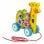 Brinquedo de Puxar ANDREU Toys Girafa Multicolor 2 anos