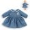 Vestido para boneca Corolle Week-end à Paris Cuelo Claudine Azul