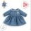 Vestido para boneca Corolle Week-end à Paris Cuelo Claudine Azul
