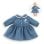Vestido para boneca Corolle Week-end à Paris Cuelo Claudine Azul