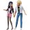 Pack 2 Poupées Articulées Bandai Miraculous 26 cm Marinette Adrien Vêtements Kwami