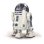 Robot Construible Clementoni R2-D2 con App, 80 Piezas y Movimiento Motorizado