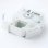Nastro etichette DYMO D2 6mm poliestere bianco 10 m