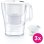 Wasserfilterkanne Brita Aluna Calendar Weiß 2,4 L 3 Filter