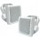 Haut-parleurs Excalibur PC 60W design moderne blanc