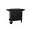 Barbacoa de gas Grill Garden negra con tapa protectora, encendido piezo, 3-4 quemadores