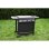 Barbacoa de gas Grill Garden negra con tapa protectora, encendido piezo, 3-4 quemadores
