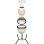 Churrasqueira Kamado Livoo Doc330 27cm Termómetro Integrado Beige/Preto