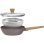 Bratpfanne Arthur Martin AM9910 24 cm Keramikbeschichtung Taupe mit Glasdeckel und Dampfkorb