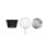 Barbecue à charbon portable Livoo Doc327n 27 cm acier chromé pliable