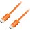 USB-C Kabel Forcell Cafule Color 60W 1.2m Orange