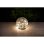 Esfera decorativa solar Galix vidrio craquelado 15 cm 25 micro-LED luz cálida