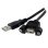 USB-A 2.0 Panelmontage-Kabel StarTech.com 91 cm Schwarz