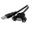 USB-A 2.0 Panelmontage-Kabel StarTech.com 91 cm Schwarz