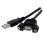 USB-A 2.0 Panelmontage-Kabel StarTech.com 91 cm Schwarz